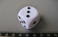 Dice : d6.O.plainwhitesize1