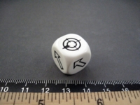 Dice : d6.O.whitearrows