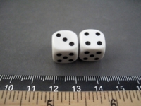 Dice : d6.O.whitecm