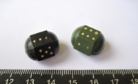 Dice : d6.a.blackgreen