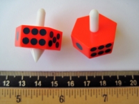 Dice : teetotum..d6orange