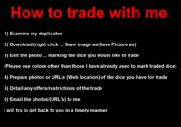 Dice : 1-How to trade