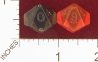 Dice : D10 CLEAR ROUNDED SOLID ARMORY 01