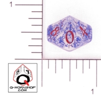 Dice : D10 CLEAR ROUNDED SOLID Q WORKSHOP ELVEN II 03