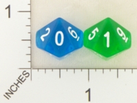 Dice : D10 CLEAR ROUNDED SOLID WEIBLE SPIELE 01