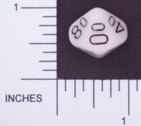 Dice : D10 OPAQUE ROUNDED IRIDESCENT CHESSEX MOTHER OF PEARL 02