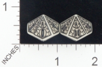 Dice : D10 OPAQUE ROUNDED SOLID CHESSEX CUSTOM FOR JOHN PETTIT OLD WEST 01