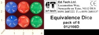 Dice : D10 OPAQUE ROUNDED SOLID ED TECH LTD EQUIVALENCE DICE 01