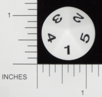 Dice : D10 OPAQUE ROUNDED SOLID KOPLOW D5 01