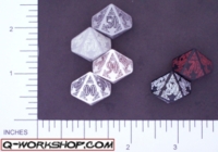 Dice : D10 OPAQUE ROUNDED SOLID Q WORKSHOP CELTIC II 02