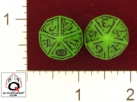 Dice : D10 OPAQUE ROUNDED SOLID Q WORKSHOP CUSTOM FOR ITALIAN GAMING GROUP 01