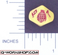 Dice : D10 OPAQUE ROUNDED SOLID Q WORKSHOP EXPLODE 02