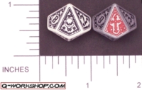 Dice : D10 OPAQUE ROUNDED SOLID Q WORKSHOP HOLY 01