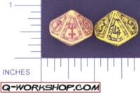 Dice : D10 OPAQUE ROUNDED SOLID Q WORKSHOP MAGE 02