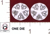 Dice : D10 OPAQUE ROUNDED SOLID Q WORKSHOP WOLSUNG PL 01