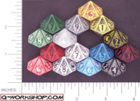 Dice : D10 OPAQUE ROUNDED SOLID Q WORKSHOP YIN YANG 01