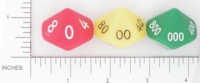 Dice : D10 OPAQUE ROUNDED SOLID SI MANUFACTURING 01 PLACE VALUE