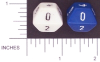 Dice : D10 OPAQUE ROUNDED SOLID WIERD 02