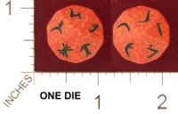 Dice : D10 OPAQUE ROUNDED SPECKLED CHESSEX CUSTOM KLINGON FOR RPGSHOP 01