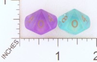 Dice : D10 TRANSLUCENT ROUNDED SOLID CRYSTAL CASTE ODD 01