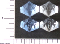 Dice : D10 TRANSLUCENT SHARP SOLID FROSTED CHESSEX RAW 2