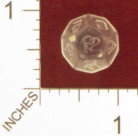 Dice : D12 CLEAR ROUNDED SOLID ARMORY 01