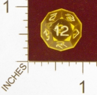 Dice : D12 CLEAR SHARP SOLID ARMORY 02