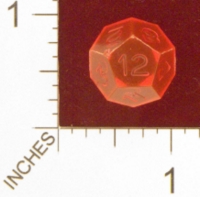 Dice : D12 CLEAR SHARP SOLID ARMORY 03