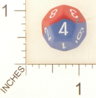 Dice : D12 OPAQUE ROUNDED CHESSEX 2TONE 01