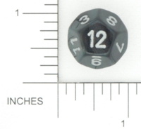 Dice : D12 OPAQUE ROUNDED GLITTER CHESSEX BOREALIS 1