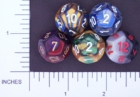 Dice : D12 OPAQUE ROUNDED IRIDESCENT CHESSEX GEMINI 02