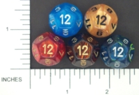 Dice : D12 OPAQUE ROUNDED IRIDESCENT CHESSEX MENAGERIE 01