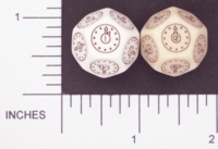 Dice : D12 OPAQUE ROUNDED SOLID CHESSEX 03