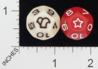 Dice : D12 OPAQUE ROUNDED SOLID KOPLOW 01