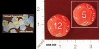 Dice : D12 OPAQUE ROUNDED SOLID NATIONAL GEOGRAPHIC SOCIETY GLOBAL PURSUIT 01