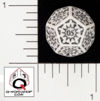 Dice : D12 OPAQUE ROUNDED SOLID Q WORKSHOP CLOCK 02 MINUTES