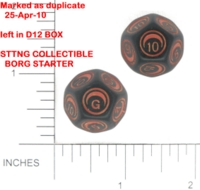 Dice : D12 OPAQUE ROUNDED SOLID UNKNOWN SET 1 BKTRADE 01