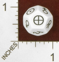 Dice : D12 OPAQUE ROUNDED SOLID ERIC HARSHBARGER ASTRONOMY DIE 01
