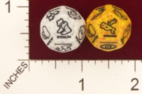 Dice : D12 OPAQUE ROUNDED SPECKLED CHESSEX FOR RPGSHOP D AND D SKILLS 01