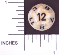 Dice : D12 OPAQUE ROUNDED SWIRL CHESSEX MENAGERIE 02