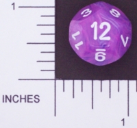 Dice : D12 OPAQUE ROUNDED SWIRL CHESSEX WILD 01