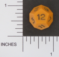 Dice : D12 OPAQUE SHARP SOLID ARMORY 01