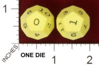 Dice : D12 OPAQUE SHARP SOLID UNKNOWN 0 TO 11 01
