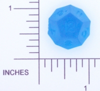 Dice : D12 TRANSLUCENT SHARP IRIDESCENT CRYSTAL CASTE UNKNOWN 01