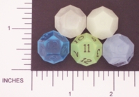 Dice : D12 TRANSLUCENT SHARP SOLID GAMESCIENCE 01