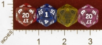 Dice : D20 CLEAR ROUNDED SOLID KOPLOW NEW MOLD 01