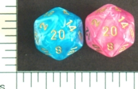 Dice : D20 OPAQUE ROUNDED IRIDESCENT CHESSEX EASTER