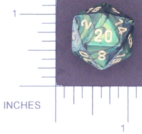 Dice : D20 OPAQUE ROUNDED IRIDESCENT CHESSEX UNNAMED 01