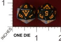 Dice : D20 OPAQUE ROUNDED SOLID JAGERMEISTER 01
