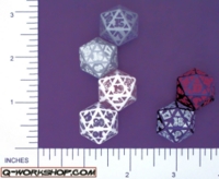 Dice : D20 OPAQUE ROUNDED SOLID Q WORKSHOP CELTIC II 01